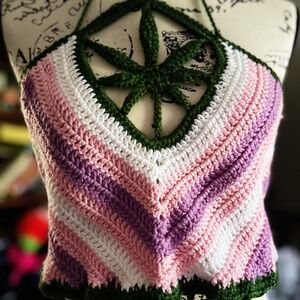 Mary Jane Crochet Crop Top